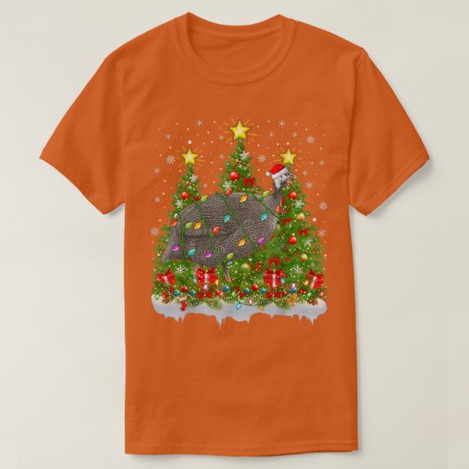Cavia Fowl Lighting Xmas Tree Cany Guinee Fowl C T-shirt (Design voorkant)