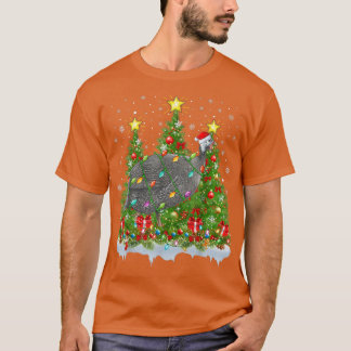 Cavia Fowl Lighting Xmas Tree Cany Guinee Fowl C T-shirt