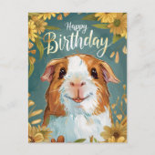 Cavia Gefeliciteerd Briefkaart (Voorkant)