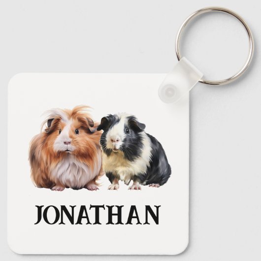 Cavia Gepersonaliseerd Sleutelhanger (Achterkant)