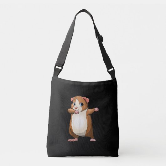 Cavia Grappig Dabbing Furry Kinder Crossbody Tas (Voorkant)
