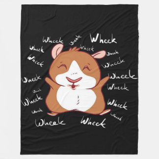 cavia | Grappige Cavia Cadeaus Wiel Fleece Deken