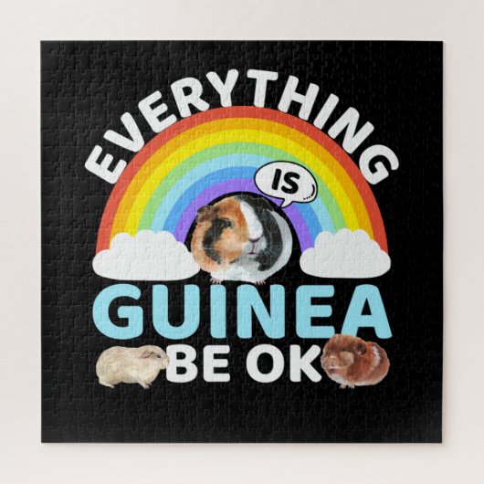 cavia-guinea komt in orde, bemoediging legpuzzel (Verticaal)