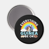 cavia-guinea komt in orde, bemoediging magneet (Voorkant / Achterkant)