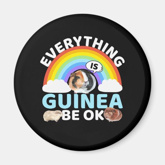 cavia-guinea komt in orde, bemoediging magneet (Voorkant)