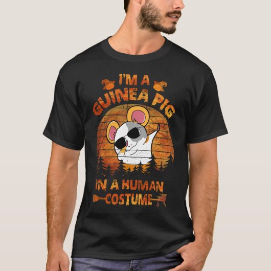 Cavia Halloween Kostuum Voor Mensen T-shirt (Voorkant)