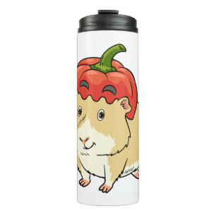 Cavia Halloween Pumpkin Aankleden Thermosbeker