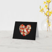 Cavia Hart Grappig Valentijnsdag Cadeau Dames Kaart (Gele Bloem)