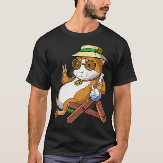 Cavia Hippie Stoner T-shirt (Voorkant)