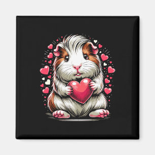 Cavia Holding Hart Valentijnsdag Schattigee Vale Magneet