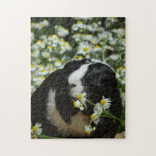 Cavia in de bloementuin legpuzzel