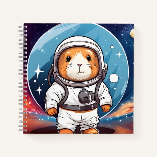 Cavia in de ruimte notitieboek (Voorkant)