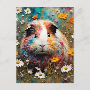 Cavia in de weide briefkaart
