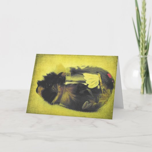 Cavia in wijnglas kaart (Voorkant)