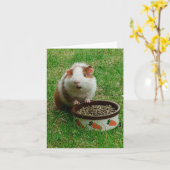 cavia-kaart kaart (Gele Bloem)