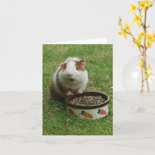 cavia-kaart kaart (Gele Bloem)