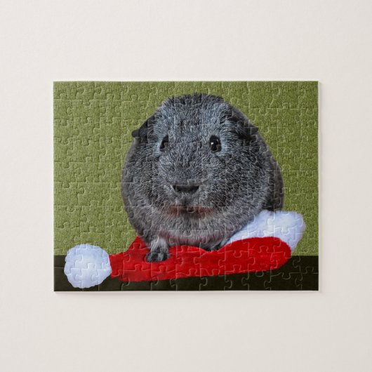 Cavia Kerstmis Legpuzzel (Horizontaal)