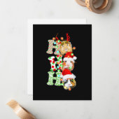 Cavia Kerstmis Notitiekaartje (Voorkant / Achterkant in situ)