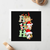 Cavia Kerstmis Notitiekaartje (Voorkant / Achterkant in situ)