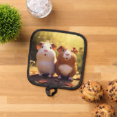 Cavia keukenaccessoire, leuk . pannenlap (Top down)