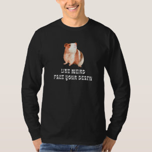 Cavia Leef Weird Fake Je Dood Aquarel T-shirt