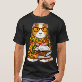 Cavia Leest Boeken T-shirt