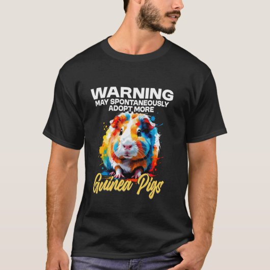 Cavia liefhebber & grappige knaagdier eigenaar t-shirt (Voorkant)