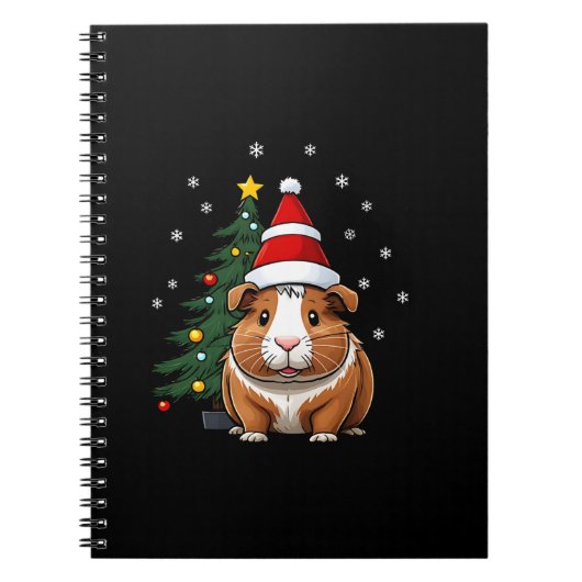 Cavia met kerst notitieboek (Voorkant)