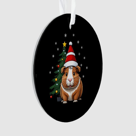 Cavia met kerst ornament (voorkant)