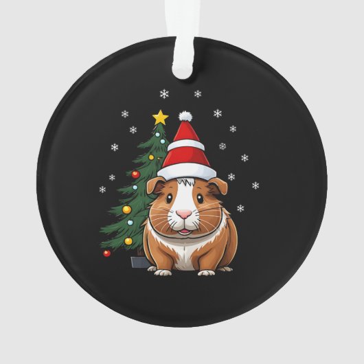 Cavia met kerst ornament (achterkant)