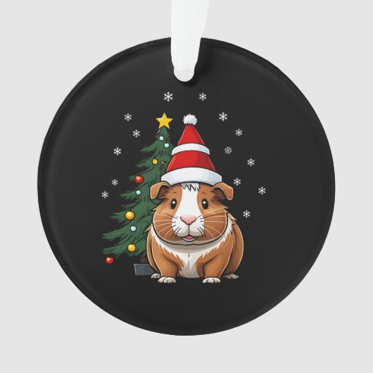 Cavia met kerst ornament (voorkant)