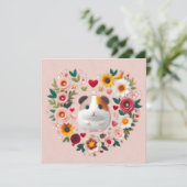 Cavia met Valentijnsdag Feestdagenkaart (Staand voorkant)