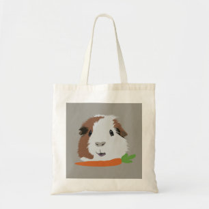 Cavia met wortel tote bag