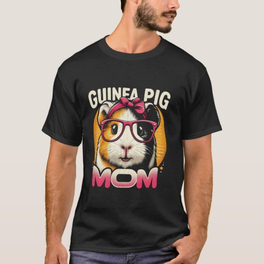Cavia Moeder Huisdier Liefhebber Moederdag T-shirt (Voorkant)