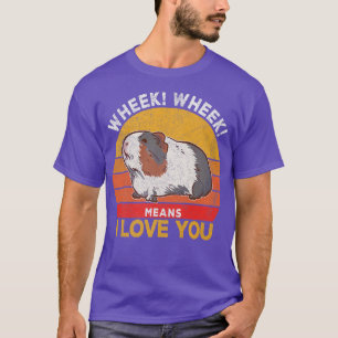 Cavia Moeder Vader Cavia Liefhebber Wheek Retro Pr T-shirt