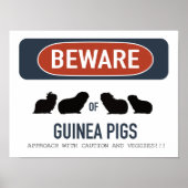 Cavia Pas op Poster (Voorkant)