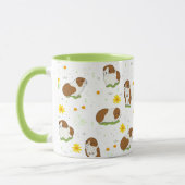 Cavia patroon met bloemen mok (Links)