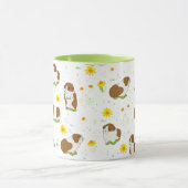 Cavia patroon met bloemen mok (Midden)