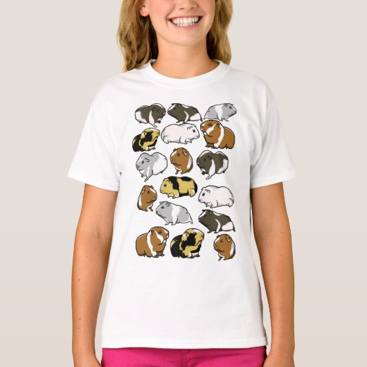 Cavia patroon t-shirt (Voorkant)