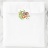 Cavia Pek Wortel Salade Waterverf Sticker (Tas)