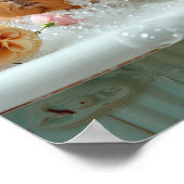 Cavia Pig Art, Cavia in badkuip Art Poster (Hoek)