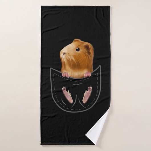 Cavia Pig Clos Animal Cavy Out Gift Badhanddoek (Badhanddoek)