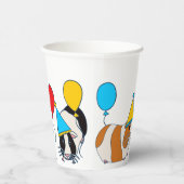 Cavia Pig. en Balloons Birthday Party Papieren Bekers (Rechts)