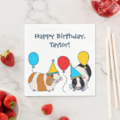 Cavia Pig. en Balloons Birthday Party Servet (Insitu)