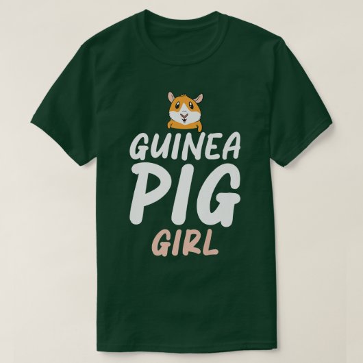 Cavia Pig Girl Cute Guinee Premium 2154 T-shirt (Design voorkant)