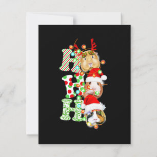 Cavia Pig Kerstmis Bedankkaart