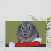 Cavia Pig Kerstmis Briefpapier (Staand voorkant)