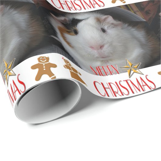 Cavia Pig Kerstmis Cadeaupapier (Rol Hoek)