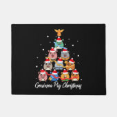 Cavia Pig Kerstmis Deurmat (Voorkant)