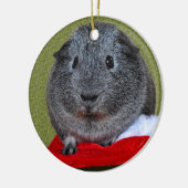 Cavia Pig Kerstmis Keramisch Ornament (Links)
